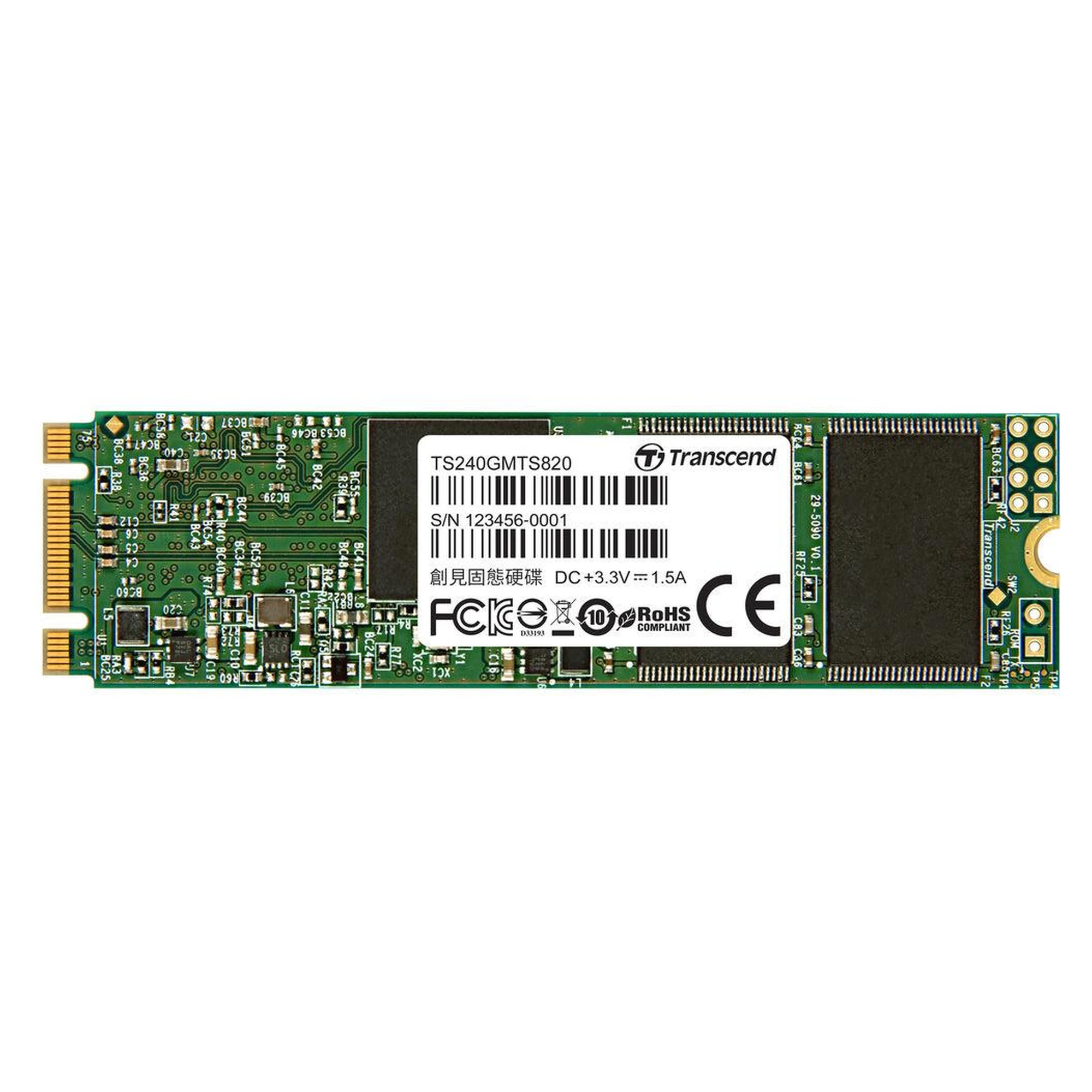 Купить SSD диск Transcend 240GB M.2 MTS820S TLC (TS240GMTS820S) - фото 1