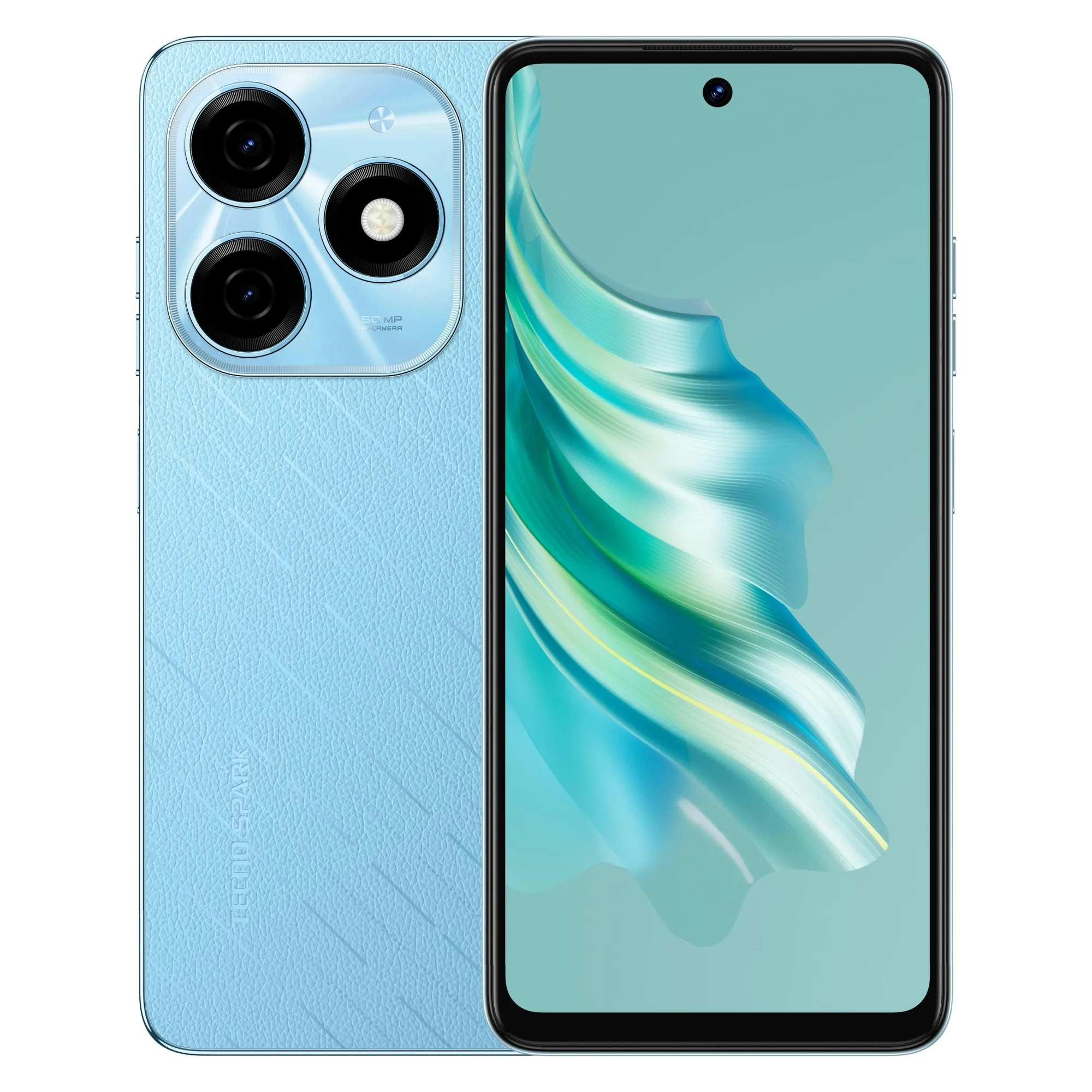 Купить Смартфон Tecno Spark 20 (KJ5n) 8/256GB (4894947013553) Magic Skin 2.0 Blue - фото 1