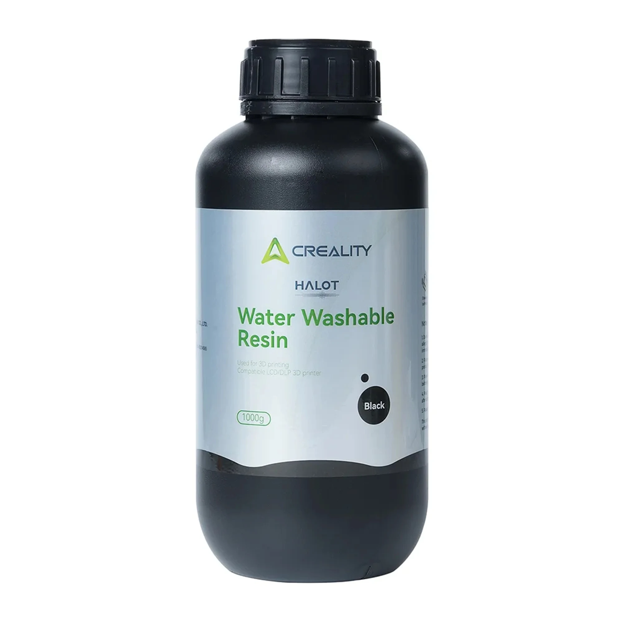 Купити Фотополімерна смола CREALITY HALOT змивається водою Water Washable Resin 1кг, чорна (3302010045) - фото 1