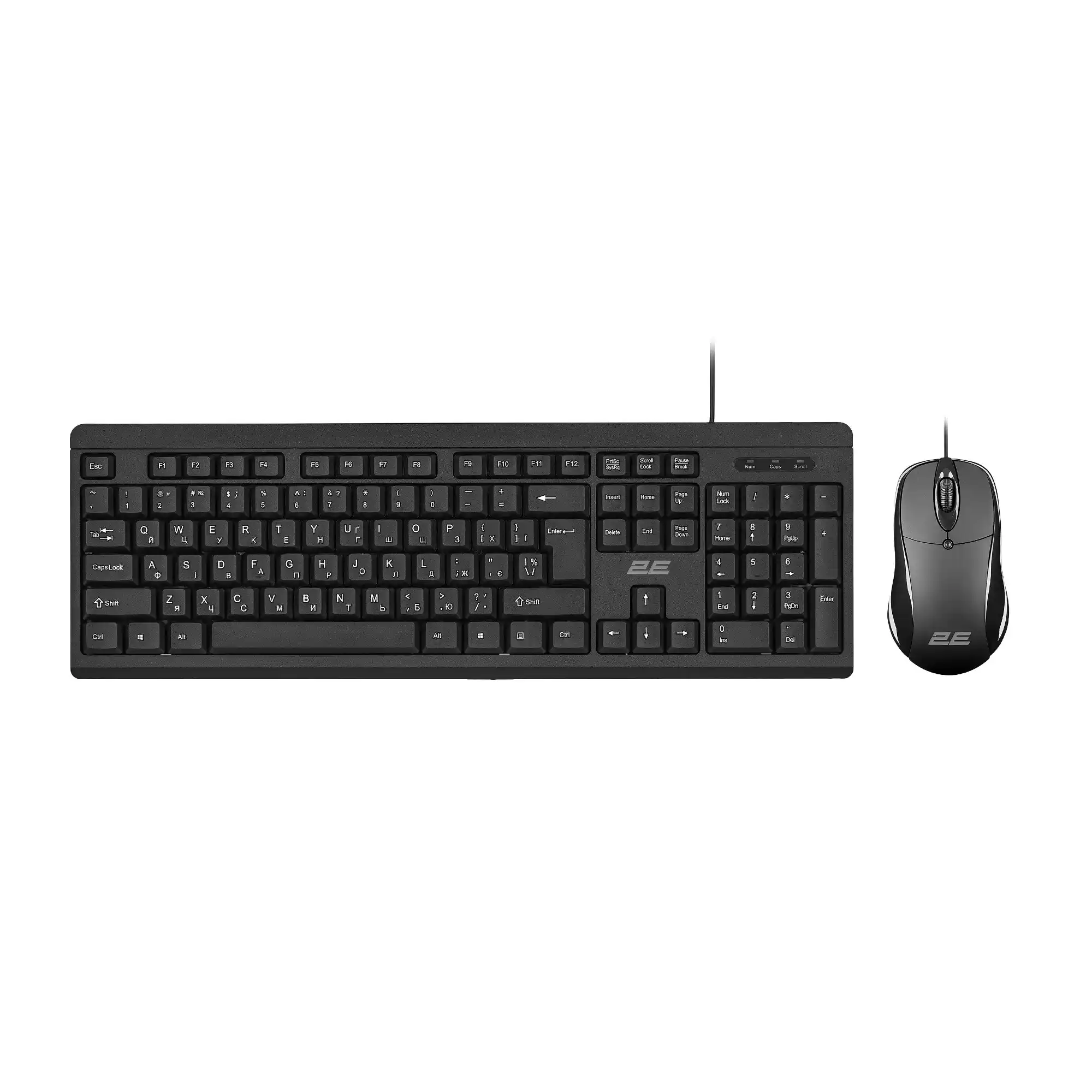 Купить Комплект клавиатура и мышка 2E MK401 USB BLACK (2E-MK401UB_UA) - фото 9