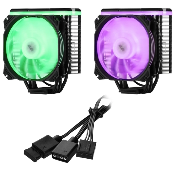 Купить Процессорный кулер 2E Gaming Air Cool AC120D4TC-ARGB - фото 4
