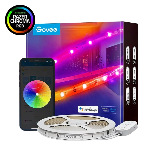 Купить Умная LED лента Govee H619С RGBIC LED Strip Lights With Protective Coating 10м (H619C3D1) - фото 8