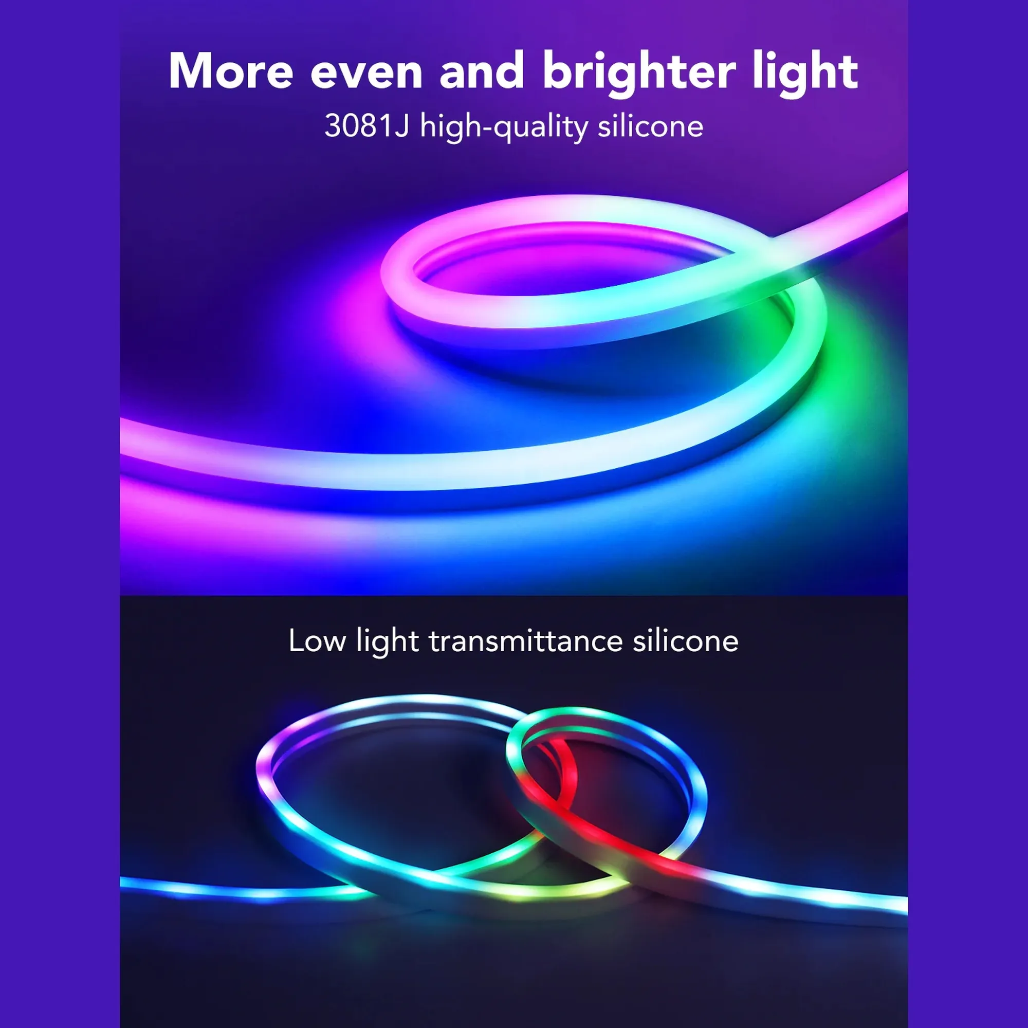 Купить Умная LED лента Govee H61A2 Neon LED Strip Light 5м (H61A23D1) - фото 7