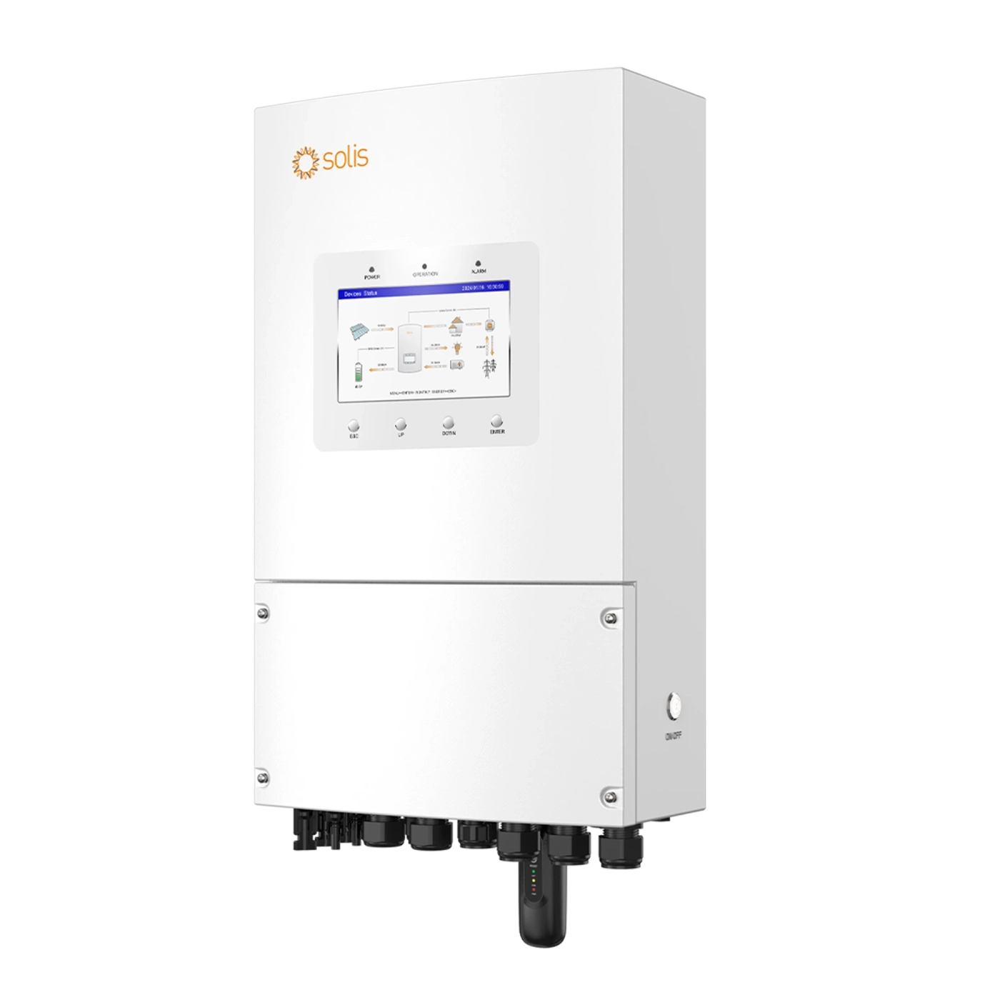 Купить Гибридный инвертор Solis S6-EH1P6K-L-PLUS 6KW 48V 2 MPPT Wi-Fi 220V Однофазный - фото 1