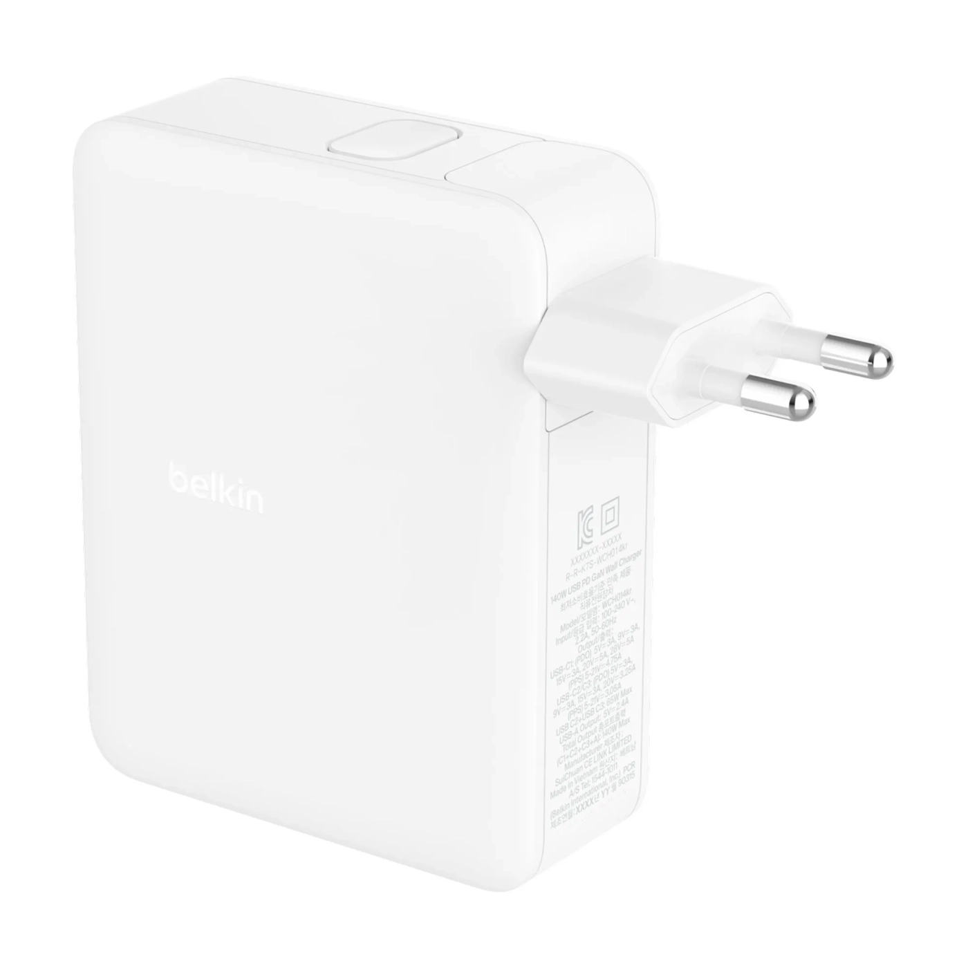 Купить Зарядное устройство Belkin 140W 3хUSB-С GAN PD PPS USB-A White (WCH014BTWH) - фото 2