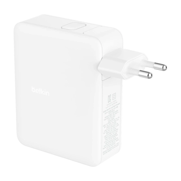 Купить Зарядное устройство Belkin 140W 3хUSB-С GAN PD PPS USB-A White (WCH014BTWH) - фото 2