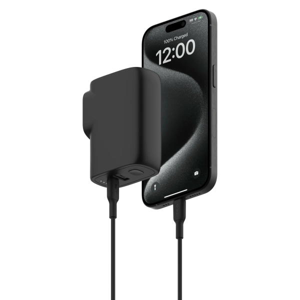 Купить Зарядное устройство Belkin 25W USB-С PD + PowerBank 5000mAh + кабель USB-C to USB-C 1m Black (BPZ003BT1MBK-B6) - фото 3