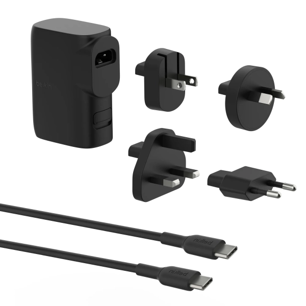 Купить Зарядное устройство Belkin 25W USB-С PD + PowerBank 5000mAh + кабель USB-C to USB-C 1m Black (BPZ003BT1MBK-B6) - фото 4