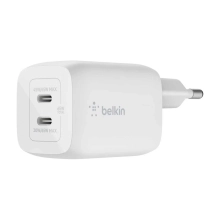 Купити Зарядний пристрій Belkin 65W 2хUSB-С GAN PD PPS White (WCH013VFWH) - фото 2