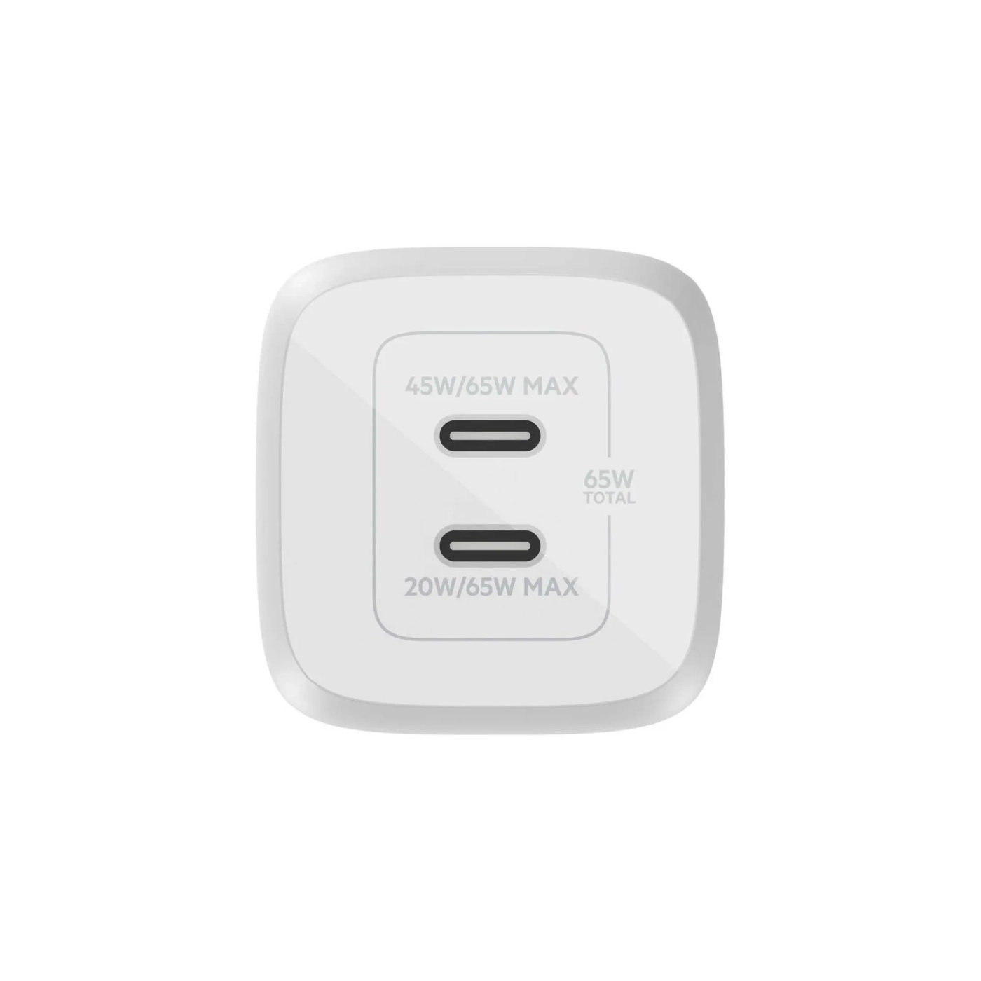 Купити Зарядний пристрій Belkin 65W 2хUSB-С GAN PD PPS White (WCH013VFWH) - фото 4