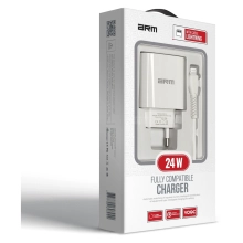 Купити Зарядний пристрій ArmorStandart AR012 1хUSB 24W with Lightning cable White (ARM69894) - фото 2