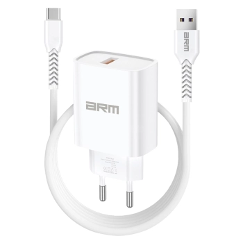Купить Зарядное устройство ArmorStandart AR012 1хUSB 24W with Type-C cable White (ARM69893) - фото 1