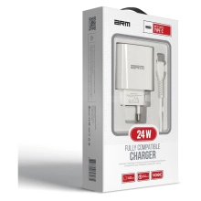 Купить Зарядное устройство ArmorStandart AR012 1хUSB 24W with Type-C cable White (ARM69893) - фото 2