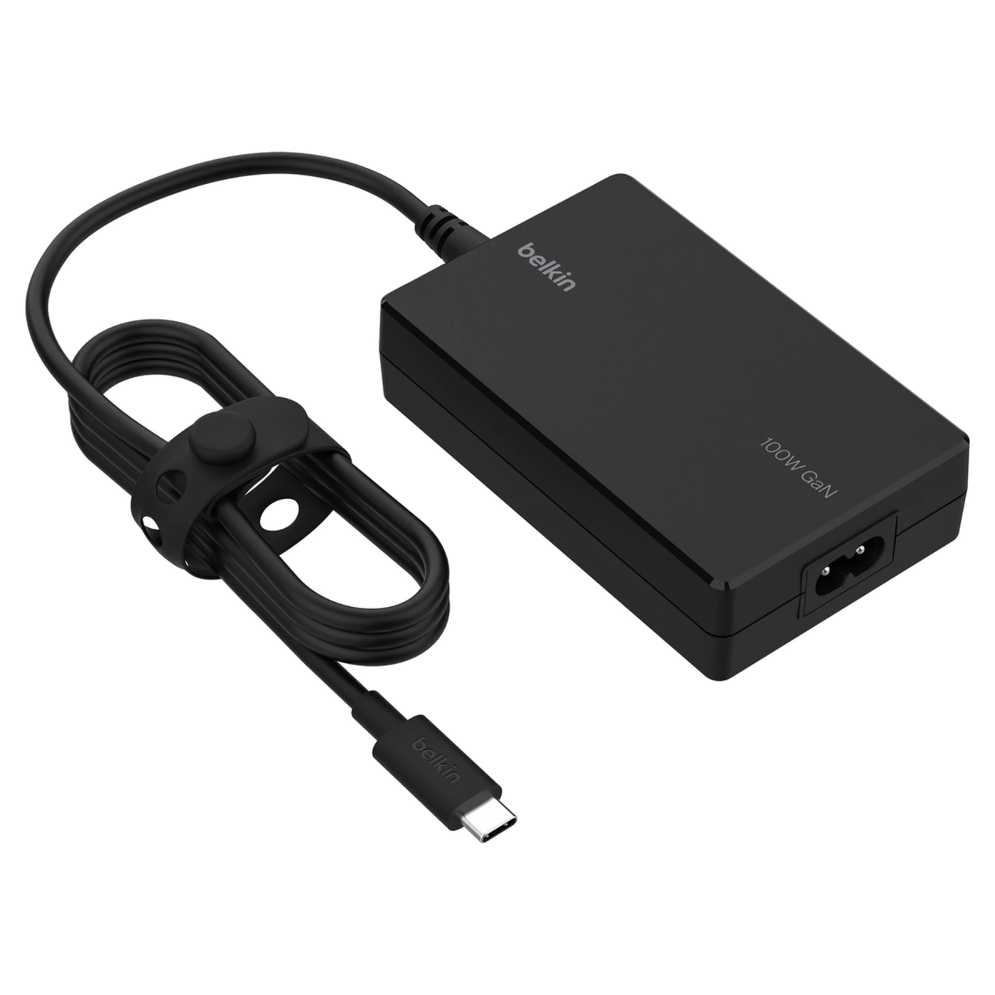 Купить Зарядное устройство Belkin 100Вт USB-С GAN PD PPS, кабель USB-C 2м, black OEM (INC016VFBK) - фото 1