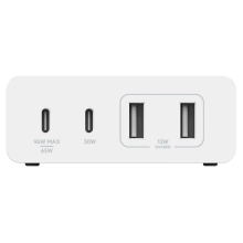 Купити Зарядний пристрій Belkin 108Вт 2хUSB-С GAN PD PPS/2хUSB-A, White (WCH010VFWH) - фото 3