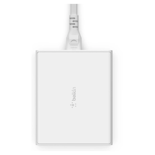 Купити Зарядний пристрій Belkin 108Вт 2хUSB-С GAN PD PPS/2хUSB-A, White (WCH010VFWH) - фото 4