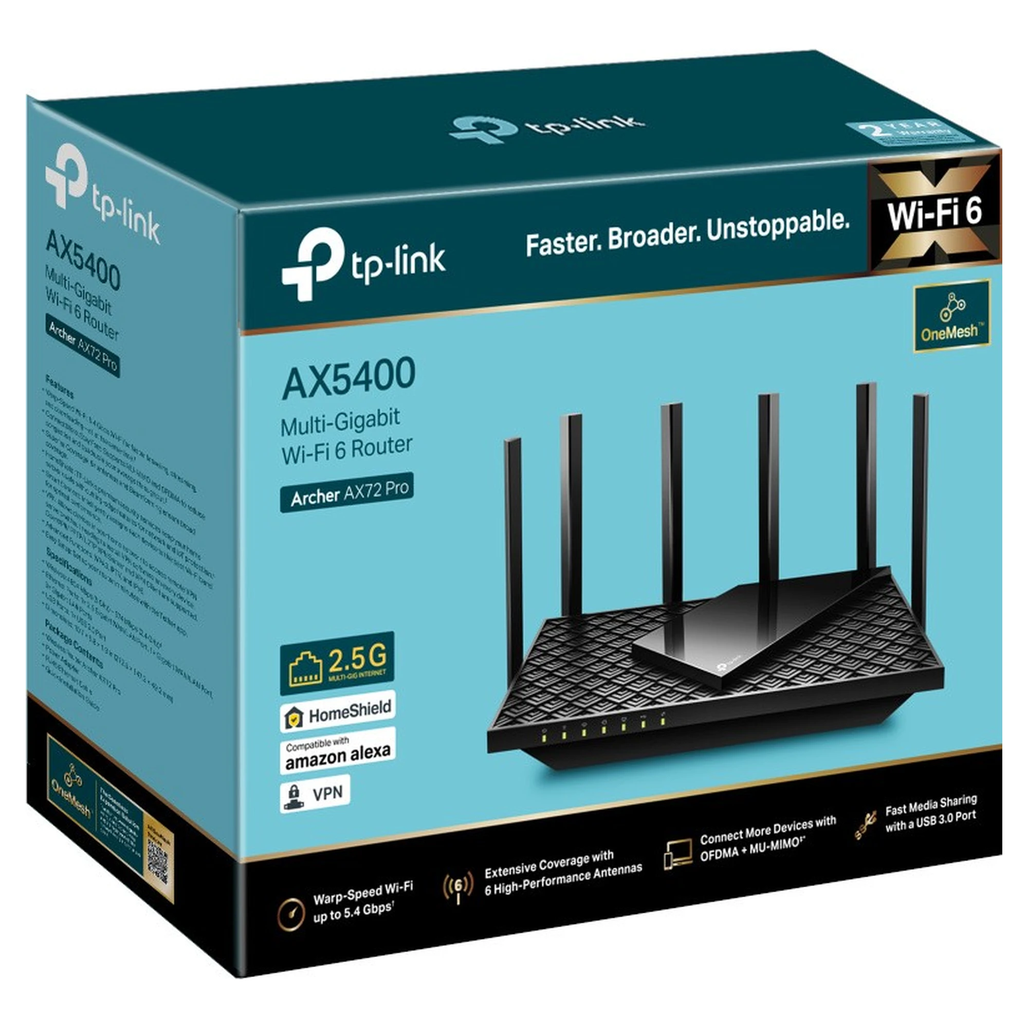 Купити Маршрутизатор TP-LINK Archer AX72 PRO - фото 4