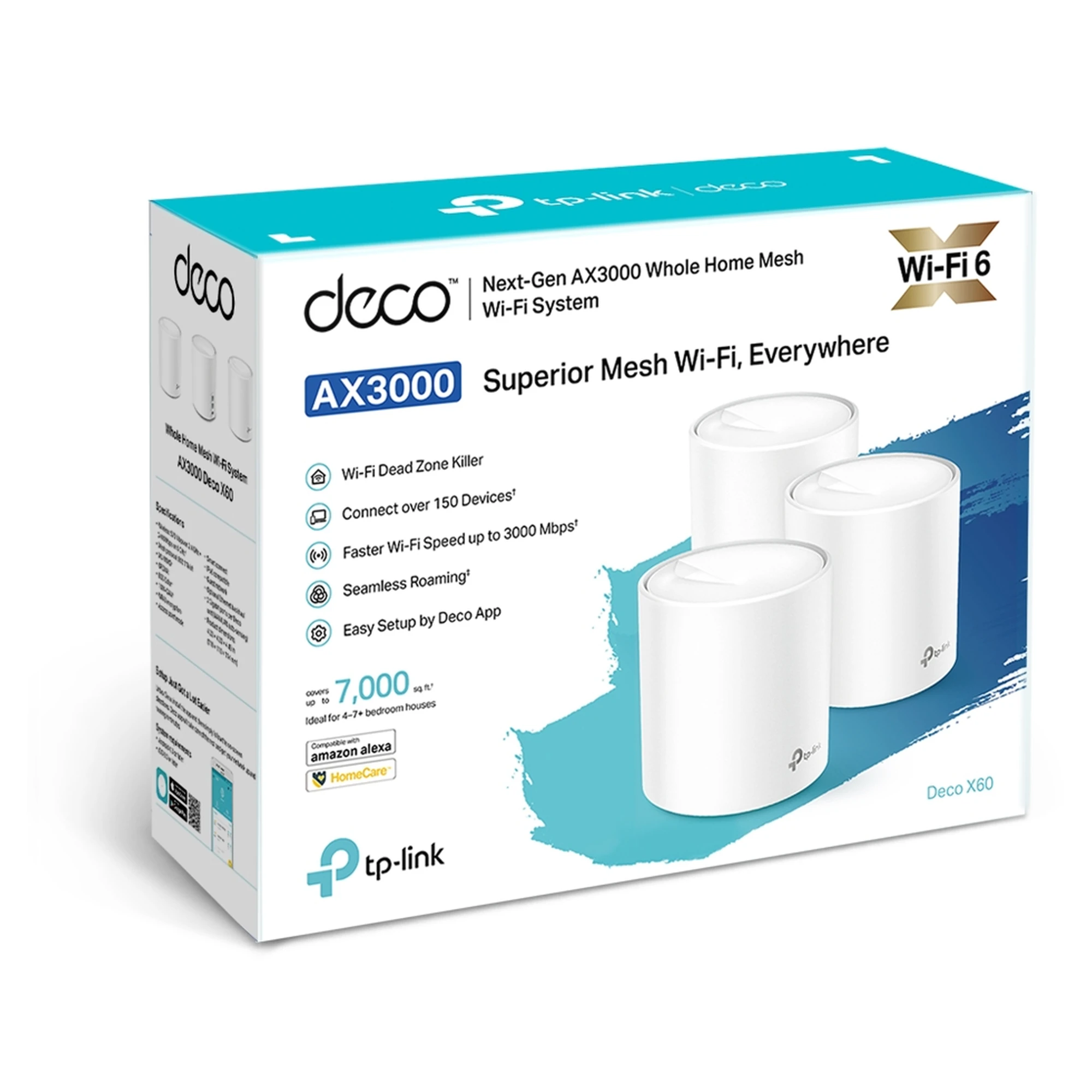 Купити Маршрутизатор TP-LINK Deco X60 (3-PACK) - фото 4