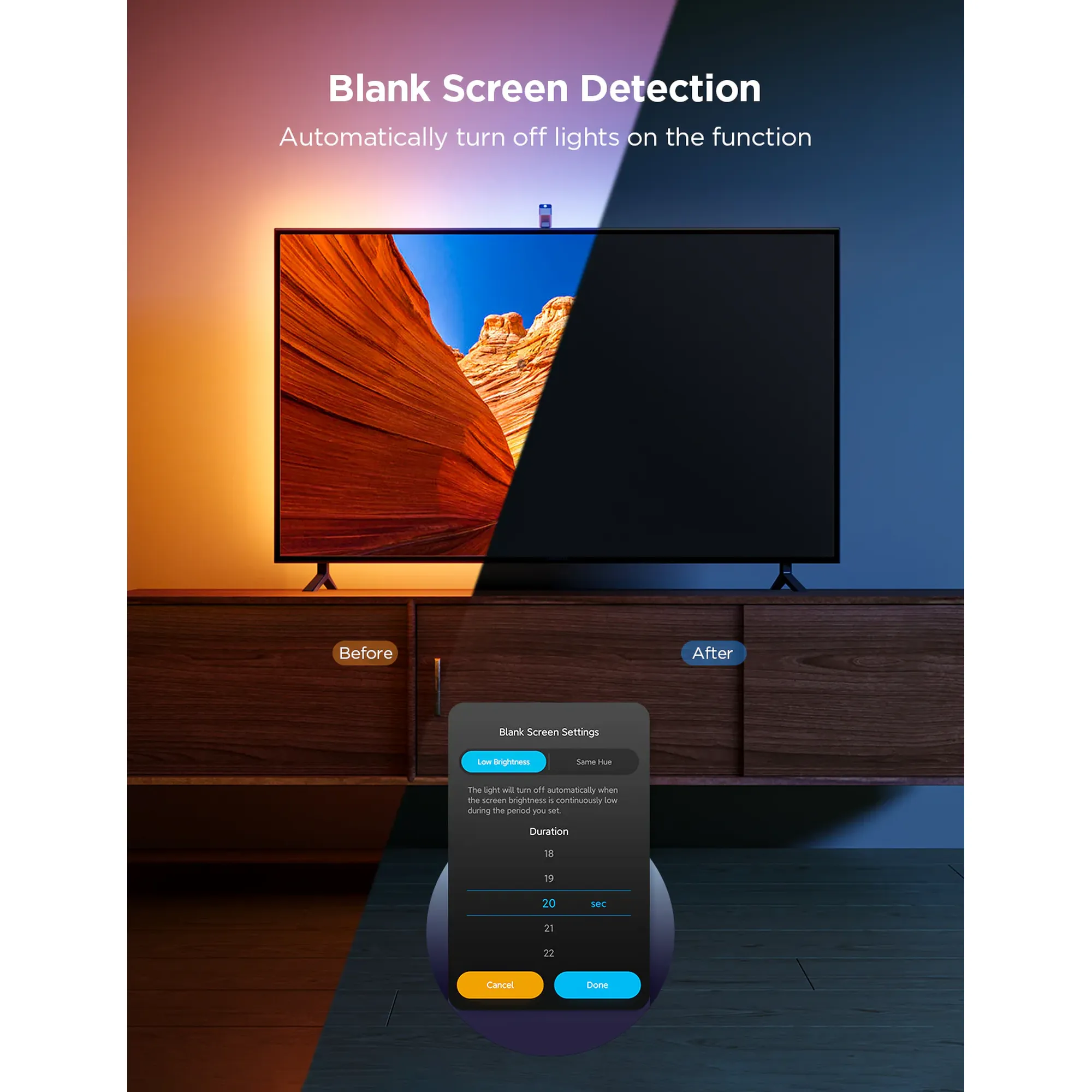 Купить Набор адаптивной подсветки Govee H6099 Backlight 3 Lite for 55-65" RGBIC  (H60993D1) - фото 7