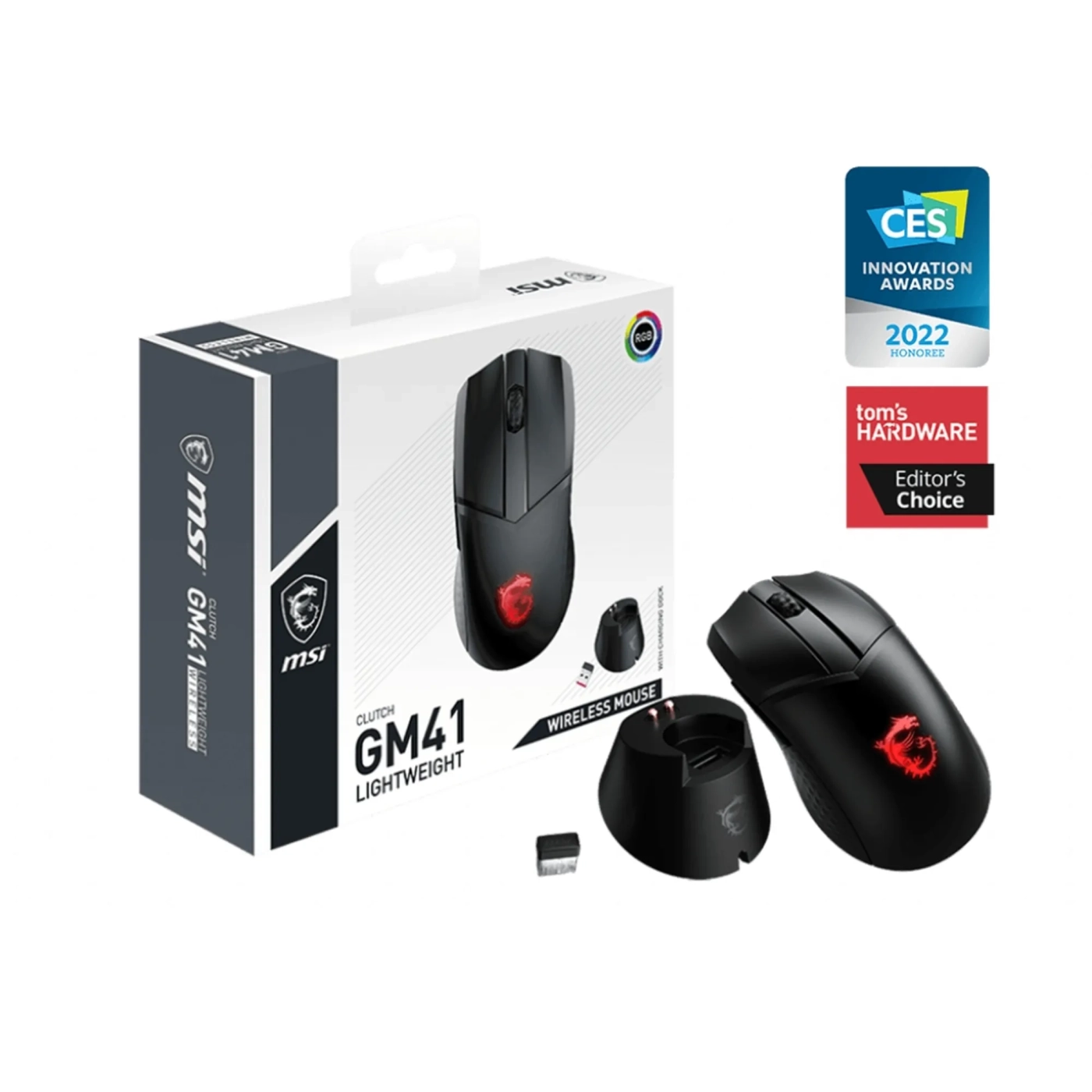 Купить Мышь MSI Clutch GM41 Lightweight Wireless (S12-4300860-C54) - фото 5