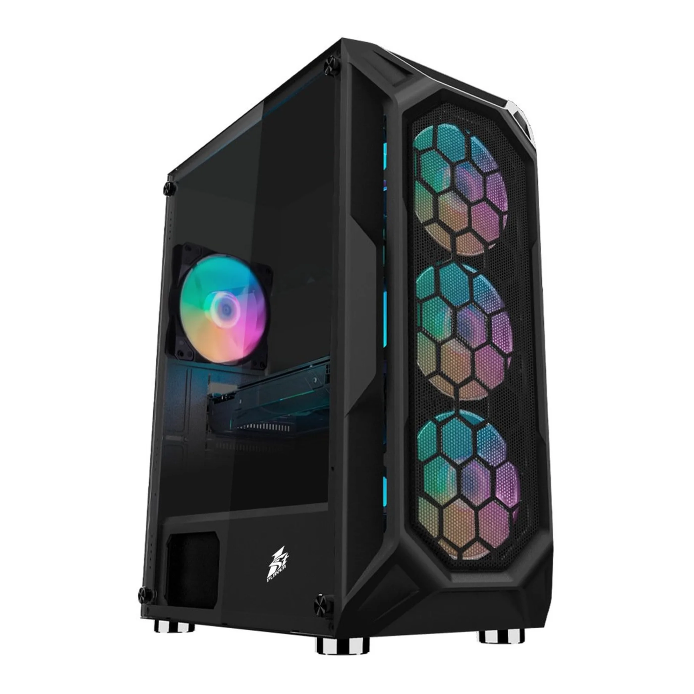 Купити Корпус 1stPlayer X6-3G6P-1G6 Color LED Black - фото 1