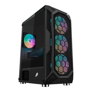 Купить Корпус 1stPlayer X6-3G6P-1G6 Color LED Black - фото 1