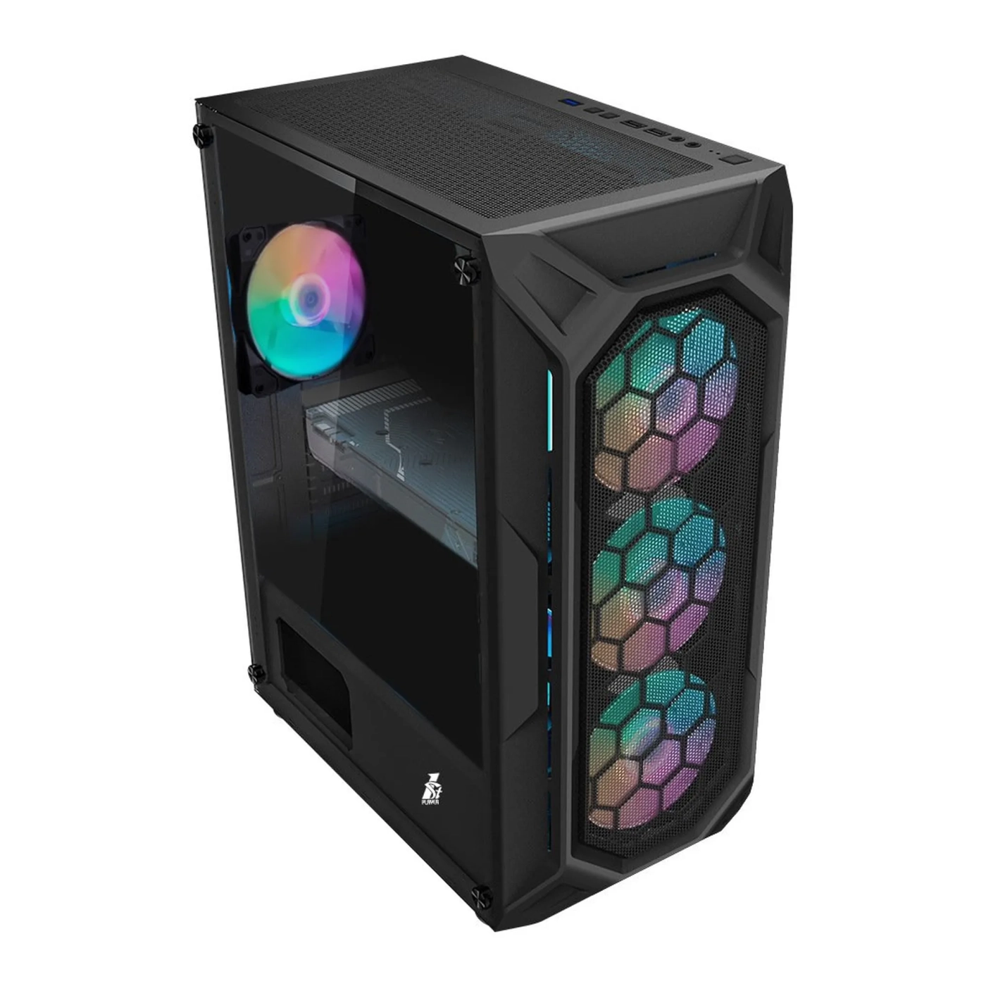 Купити Корпус 1stPlayer X6-3G6P-1G6 Color LED Black - фото 2