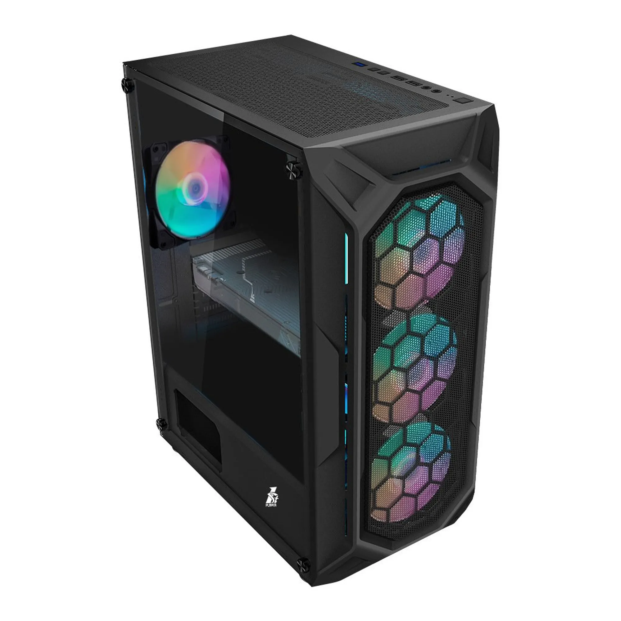 Купити Корпус 1stPlayer X6-3G6P-1G6 Color LED Black - фото 2