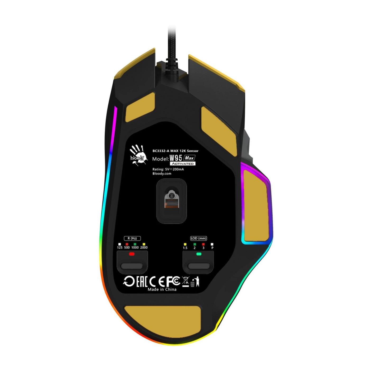 Купити Мишка A4Tech W95 Max (Sports Lime) - фото 8