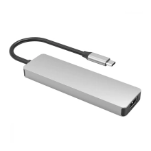 Купить USB-хаб Proove Iron Link 5 in 1 (2*Type-C + 2*USB3.0 + HDMI) Silver - фото 2