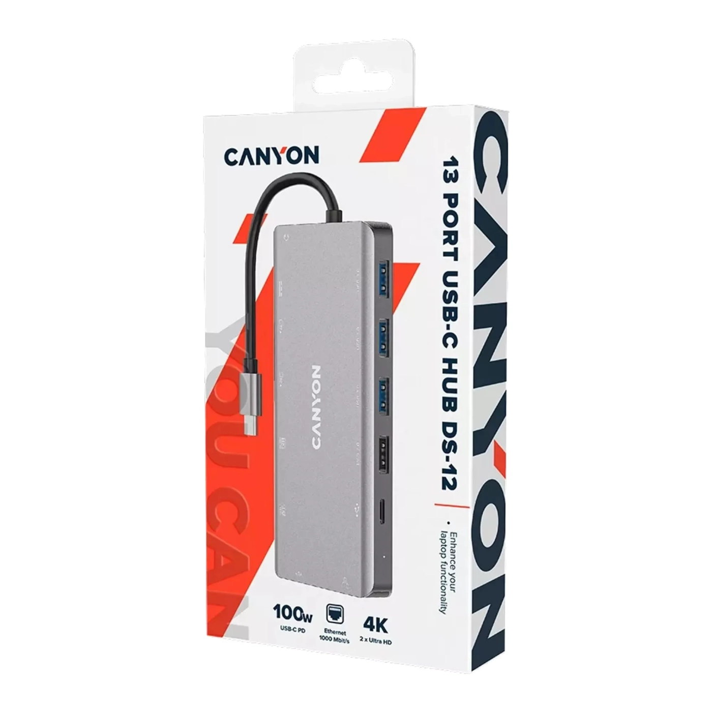 Купить Порт-репликатор Canyon 13 Port USB-C Hub DS-12 (CNS-TDS12) - фото 4
