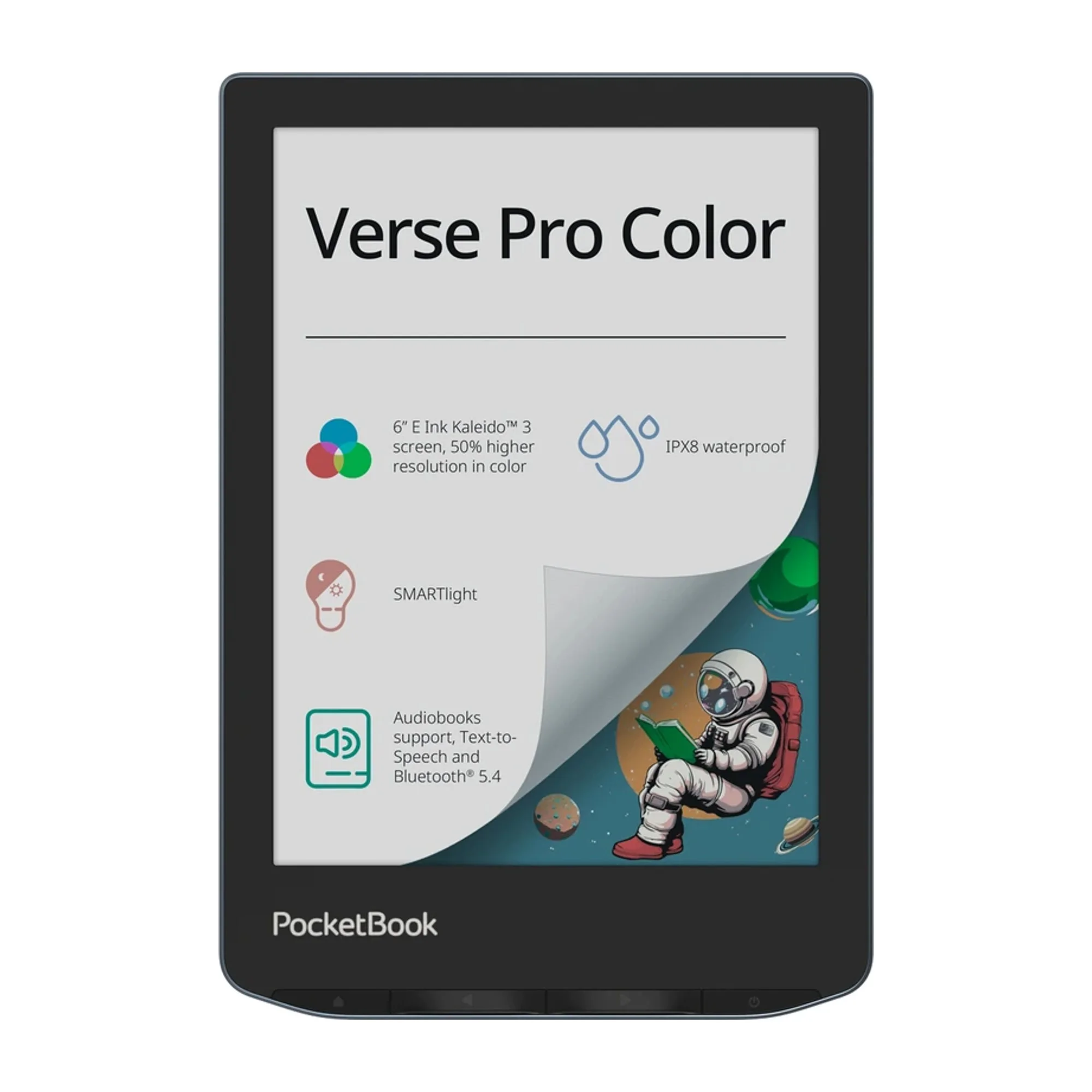 Купить Электронная книга PocketBook PB634K3 Verse Pro Color (PB634K3-1-CIS) Stormy Sea - фото 2