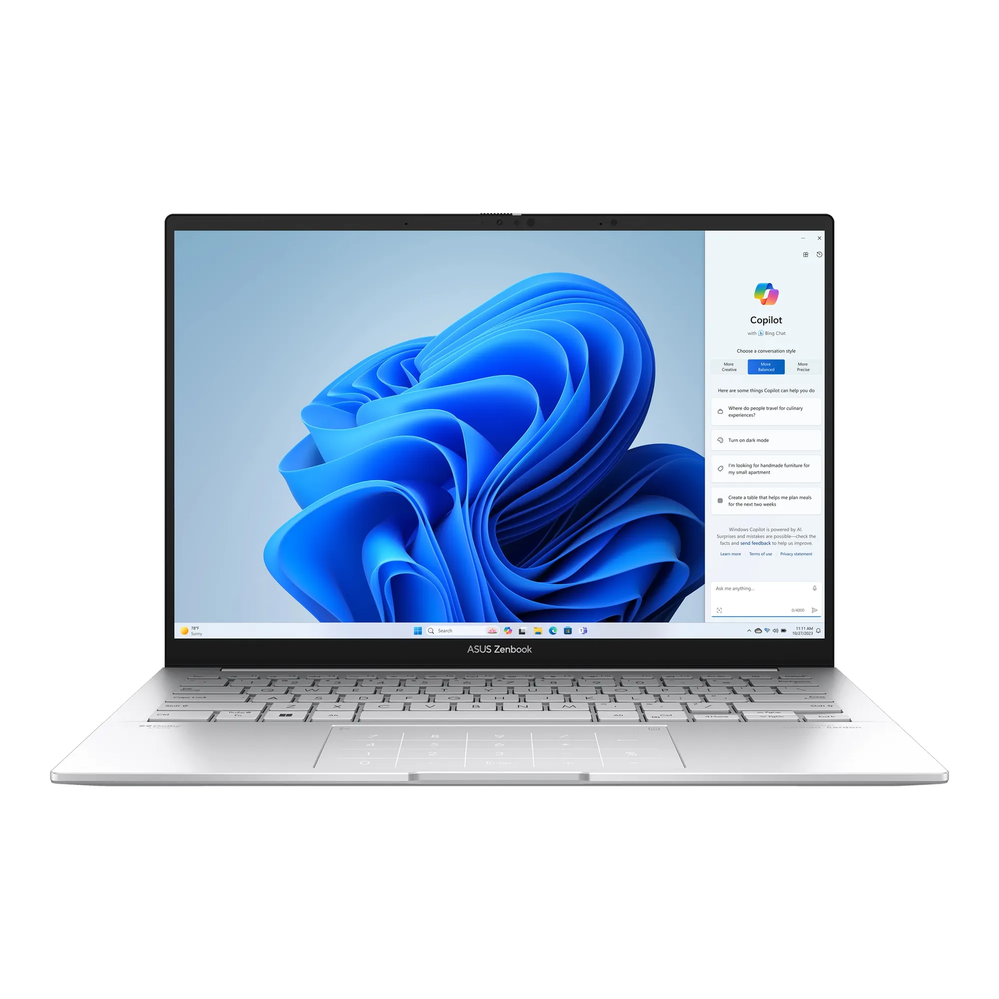 Купить Ноутбук Asus Zenbook 14 UX3405MA-QD056W (90NB11R2-M002F0) - фото 1