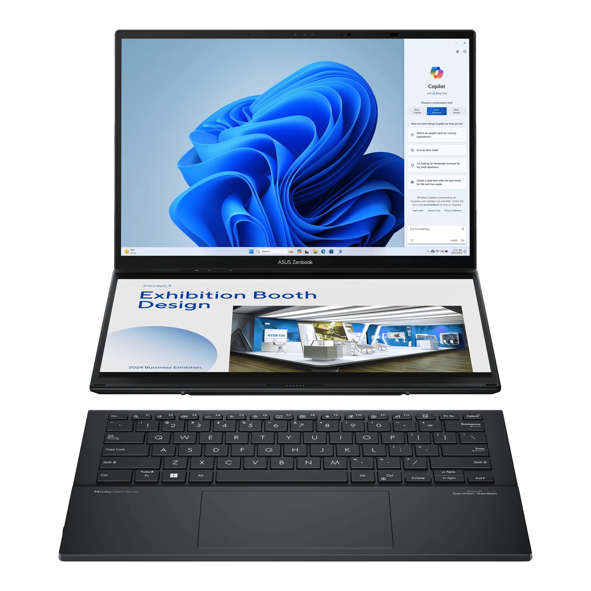 Купить Ноутбук Asus Zenbook Duo UX8406MA-PZ044W (90NB12U1-M001L0) - фото 1