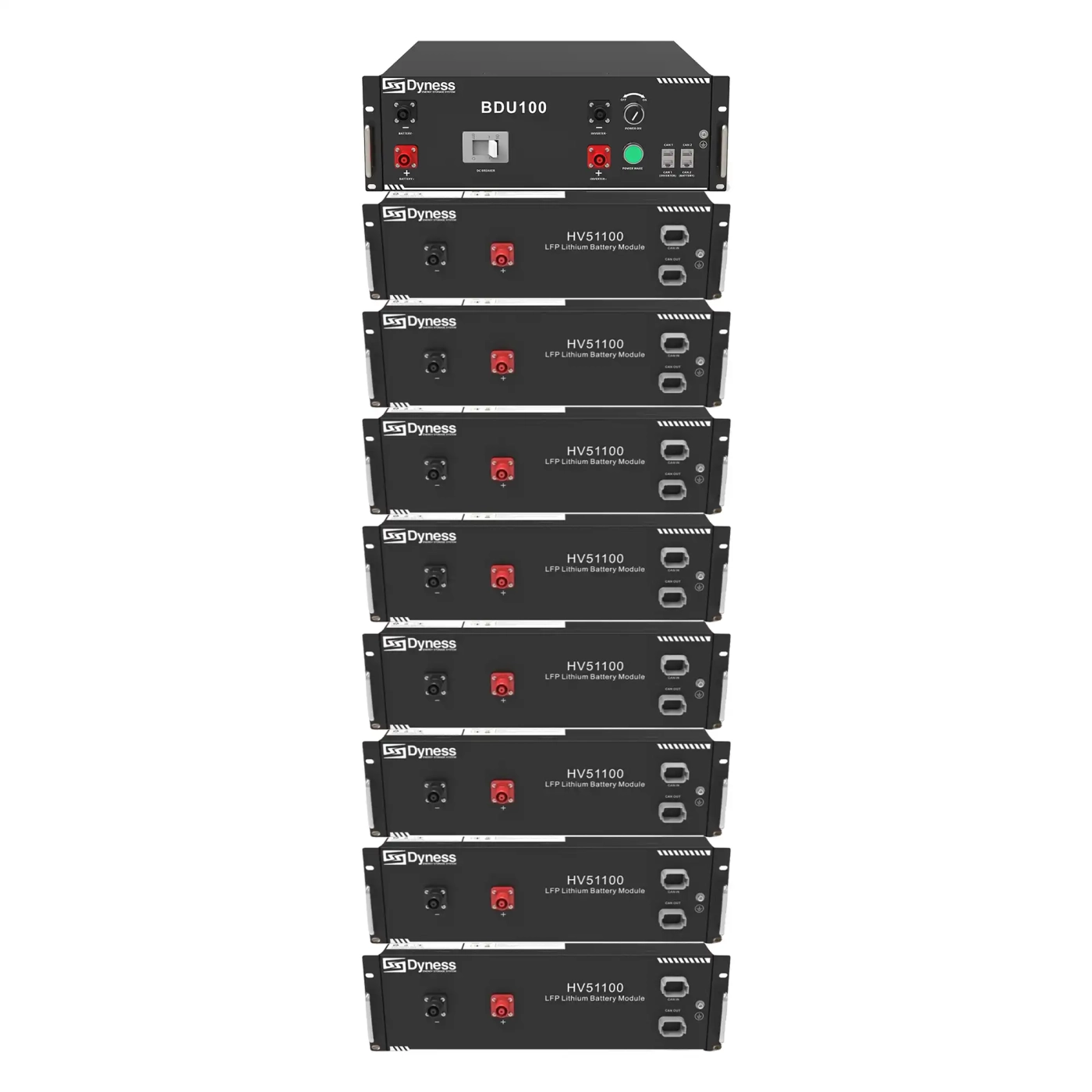 Купити Блок батарей Dyness HV51100-8 40.96kW 409.6V 100Ah LiFePO4 BDU100 RACK - фото 1