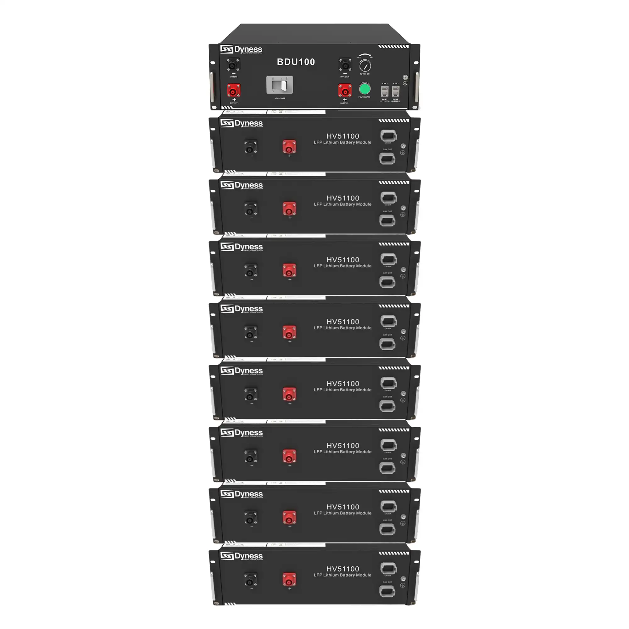 Купити Блок батарей Dyness HV51100-8 40.96kW 409.6V 100Ah LiFePO4 BDU100 RACK - фото 1