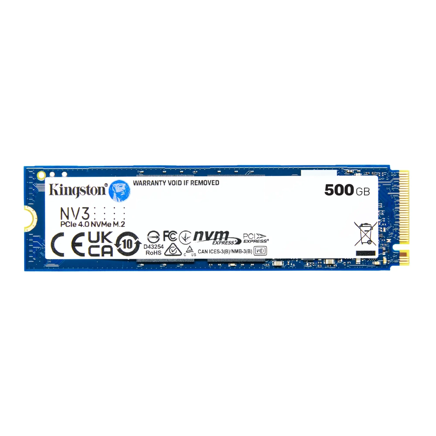 K*G様 M2.SSD500GB+SSD500GB メモリ8GB　i3-6700 SSD диск Kingston NV3 500GB M.2 PCIe Gen 4x4 NVMe (SNV3S/500G