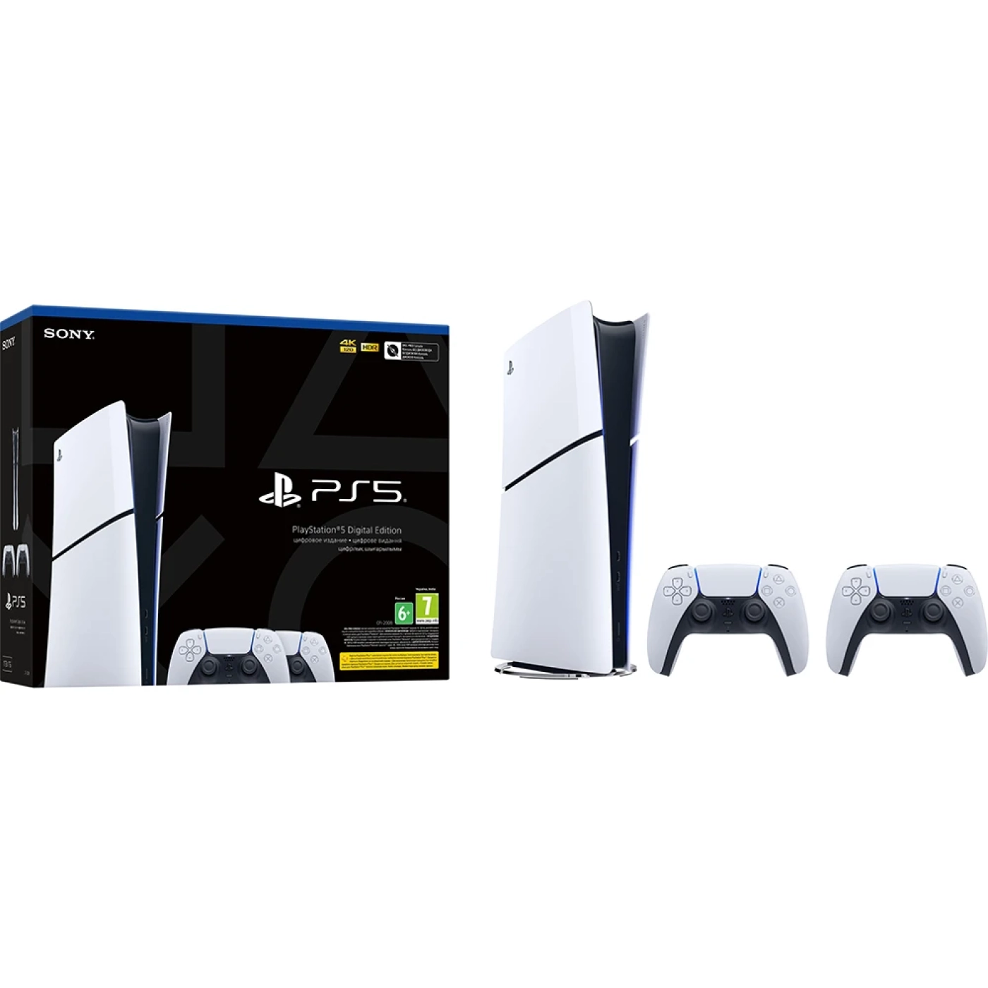 Купити Ігрова приставка Sony PlayStation 5 Slim Digital Edition (2 геймпади Dualsense) (1000042066) - фото 6