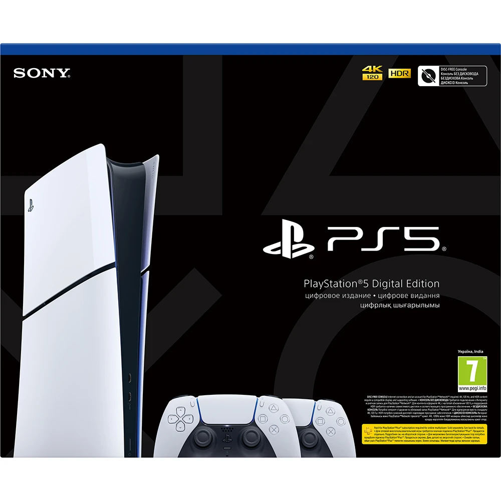 Купити Ігрова приставка Sony PlayStation 5 Slim Digital Edition (2 геймпади Dualsense) (1000042066) - фото 7