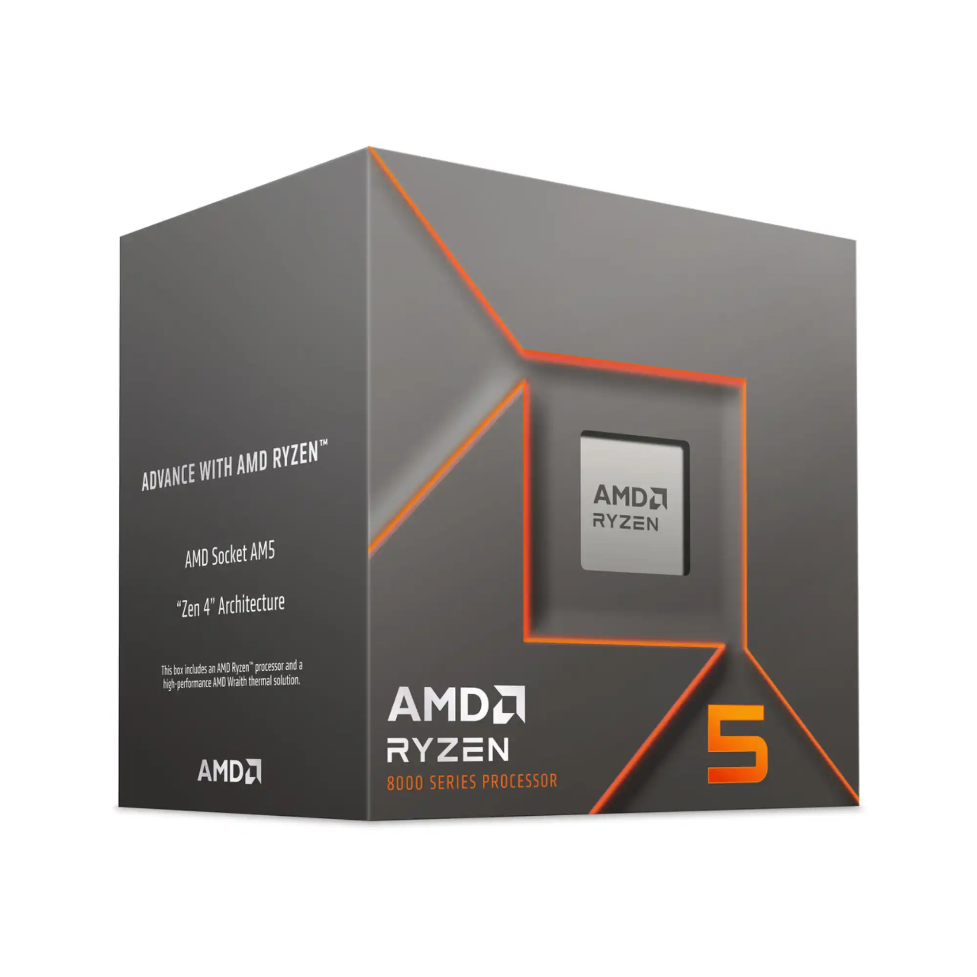 Купити Процесор AMD Ryzen 5 6C/12T 8400F ( 4.2GHz/4.7GHz,16MB,65W,AM5) Tray (100-000001591) - фото 3
