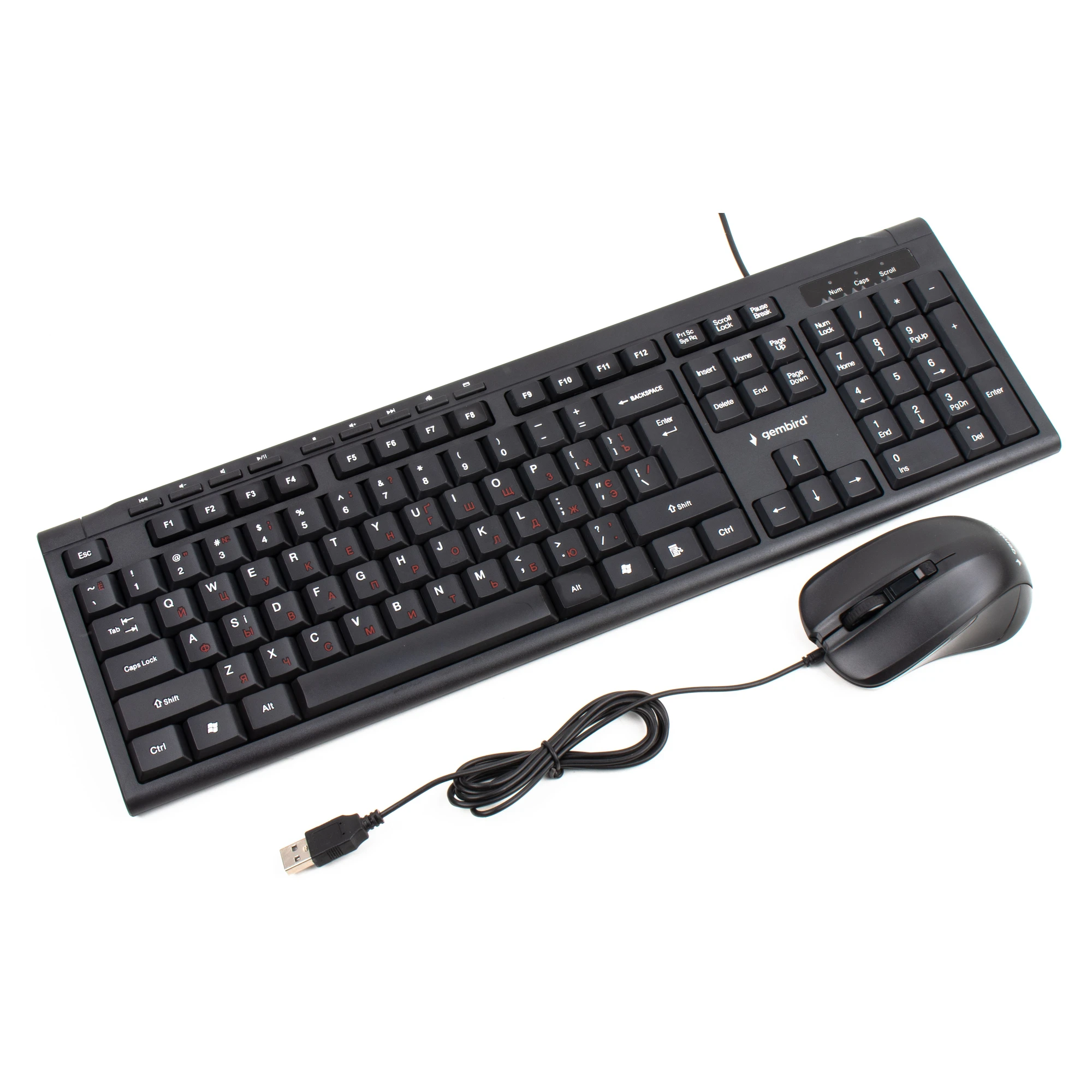 Купити Комплект клавіатури та миші Gembird KBS-UM-03-UA USB - фото 2