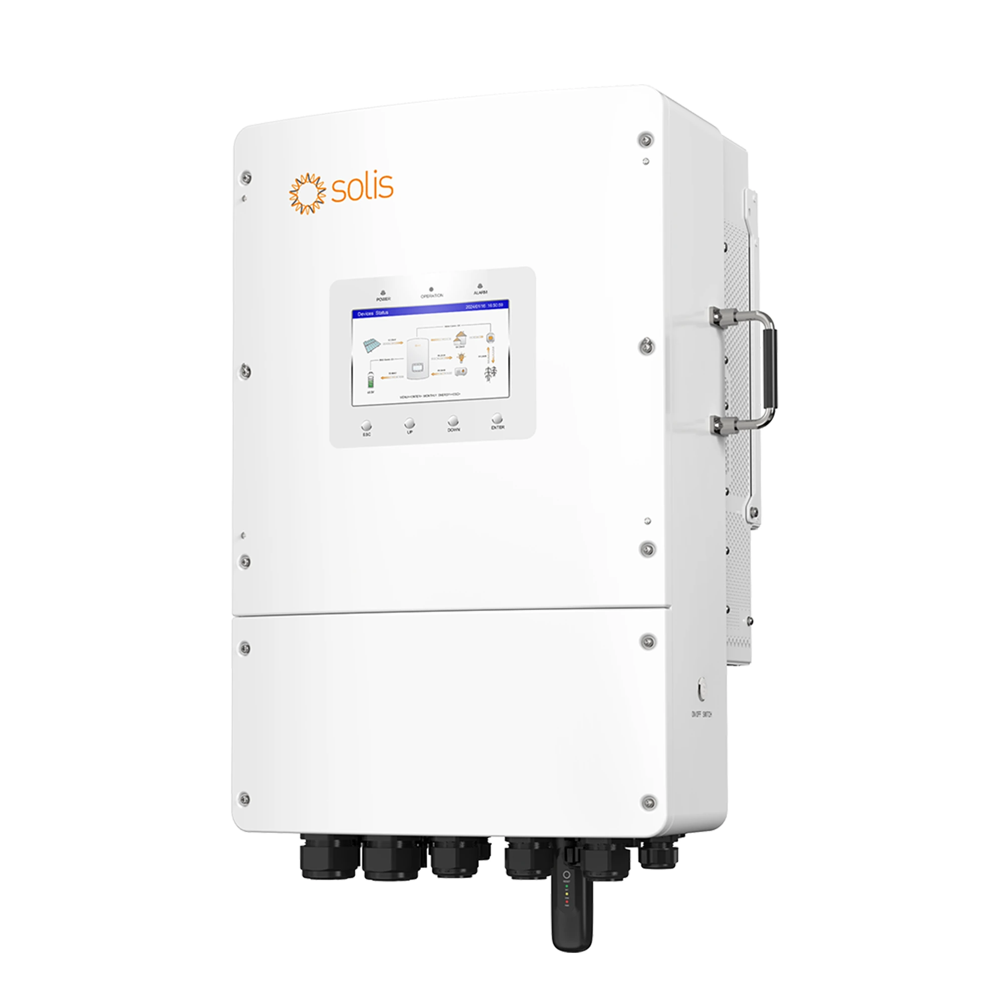 Купити Гібридний інвертор Solis S6-EH3P15K-L 15KW 48V 2 MPPT Wi-Fi 220/380V Трифазний - фото 1
