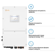 Купить Гибридный инвертор Solis S6-EH3P30K-H 30KW  HV-battery 3 MPPT Wi-Fi 220/380V Трехфазный - фото 2