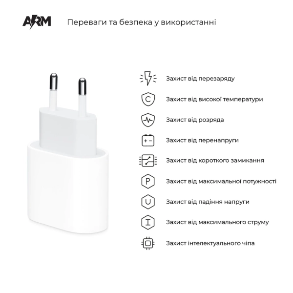 Купить Зарядное устройство ArmorStandart AMHJ83 20W USB-C (ARM58528) - фото 6