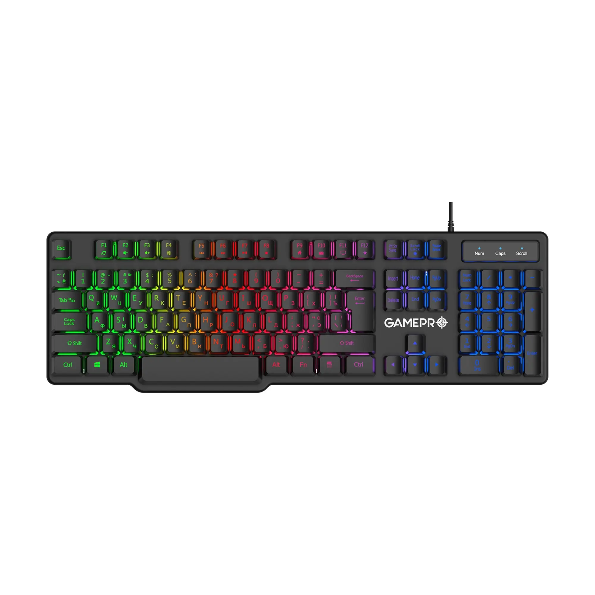 Купити Клавіатура GamePro GK380 USB Black (GK380) - фото 1