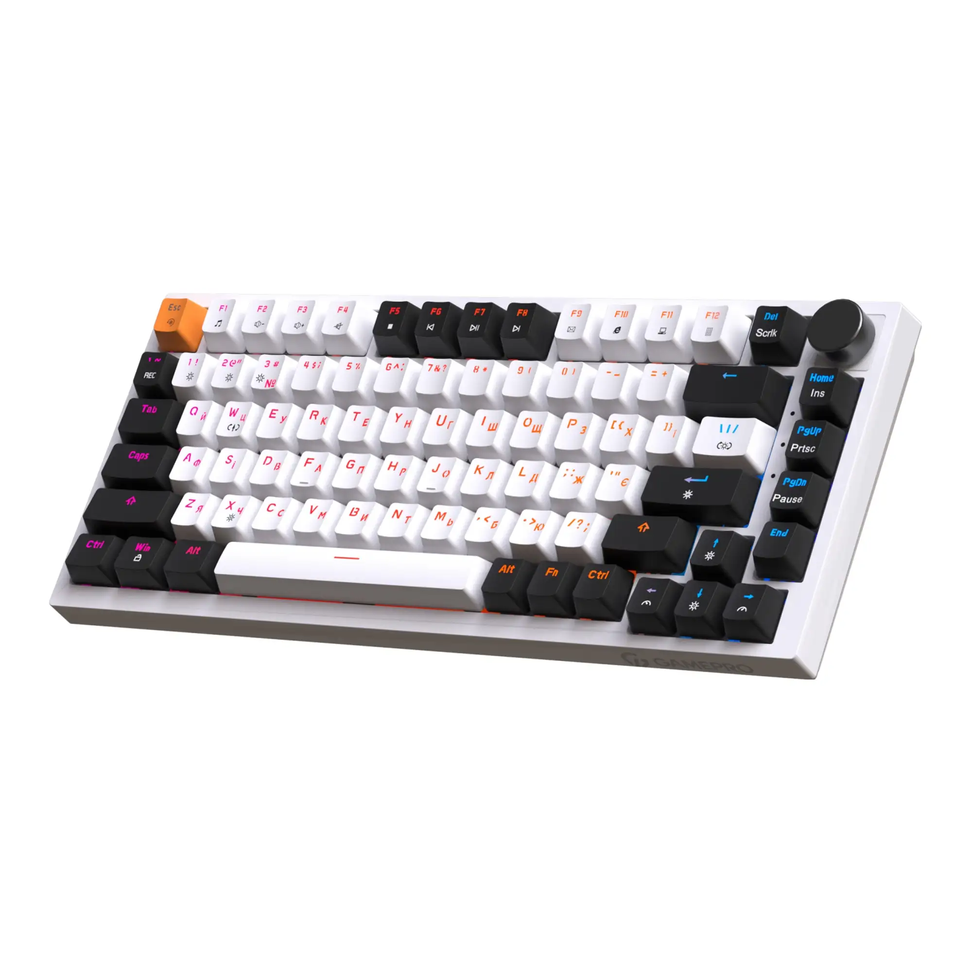 Купить Клавиатура OfficePro MK160W Hot-Swap Red Swich RGB USB White (MK160W) - фото 2