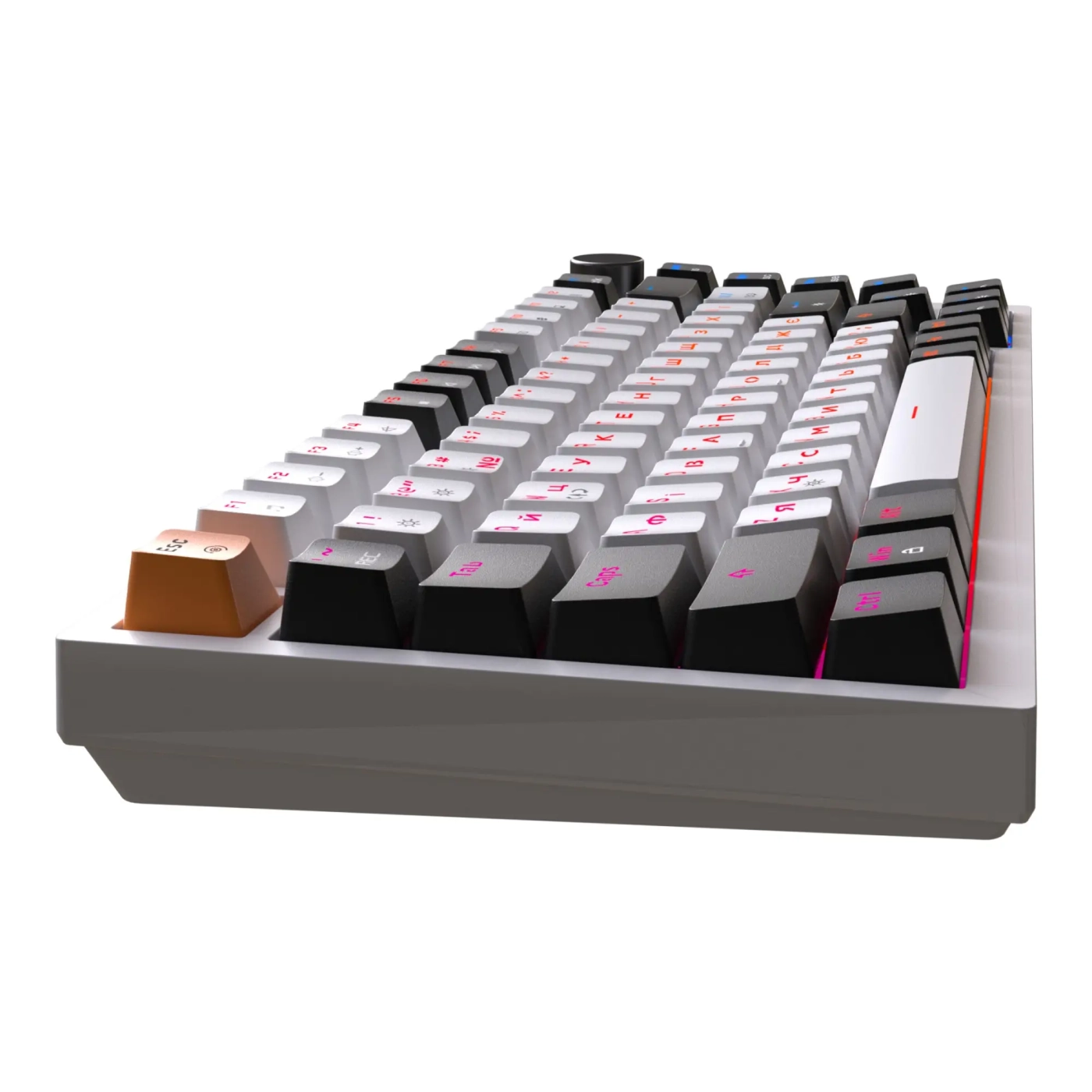 Купить Клавиатура OfficePro MK160W Hot-Swap Red Swich RGB USB White (MK160W) - фото 4