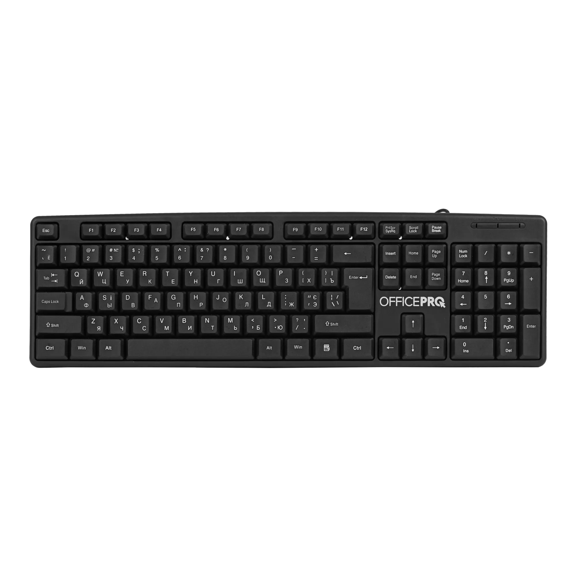 Купити Клавіатура OfficePro SK166 USB Black (SK166) - фото 1
