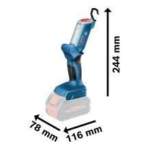 Купить Фонарь Bosch GLI 18V-300 SOLO (без АКБ и ЗУ) (0.601.4A1.100) - фото 9