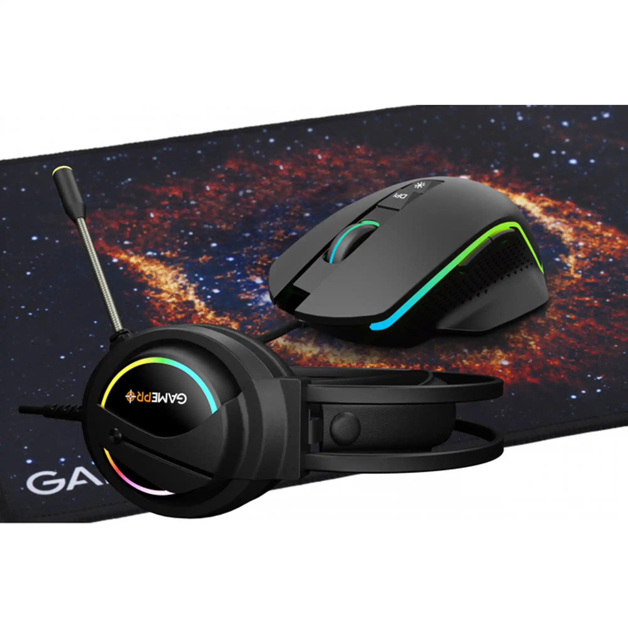 Купить Комплект игровой GamePro GS890 Combo 3 в 1 мышь + игровая поверхность + гарнитура (GS890) - фото 3